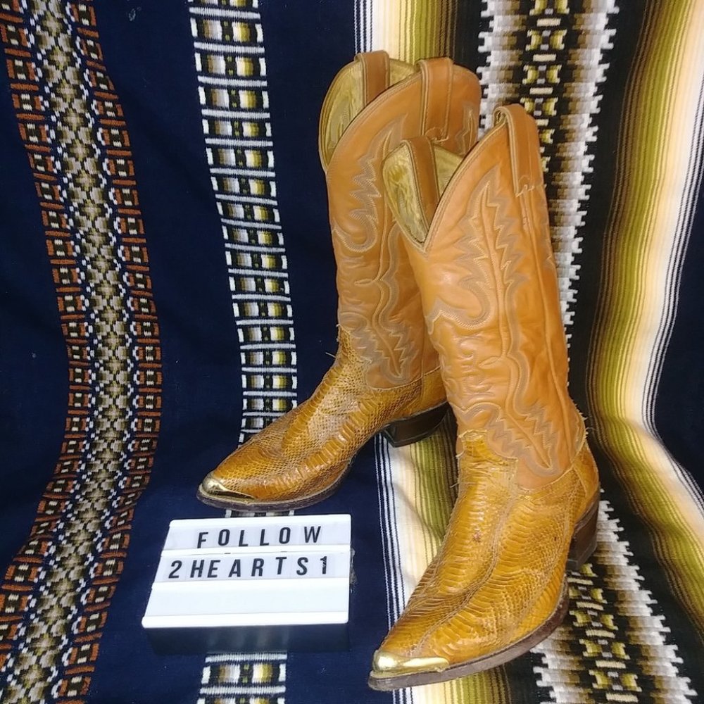 #850 VTG Justin Men's Leather Boots